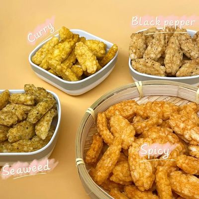 شراء مقرمشة الأعشاب البحرية كاري الفلفل الحار بنكهة الفلفل الأسود كراكرز سناك مقلي online manufacture