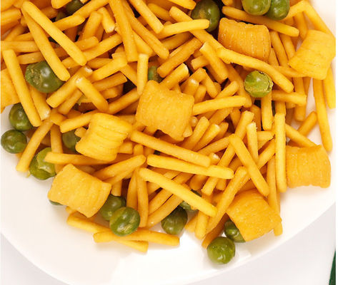 سعر جيد حار بيع مختلط وجبة خفيفة روبيان المفرقعات مع البازلاء الخضراء وجبات خفيفة مقرمشة لمكتب الحزب الانترنت