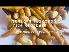 مقرمشات أرز على شكل هلال وجبات خفيفة من الحبوب اليابانية منتفخة وسابي تكسير الأرز بالأعشاب البحرية